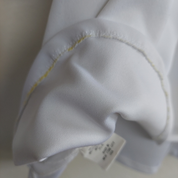 Suzanne Rae White Space Age Mock Neck Top - Picture 8 of 11